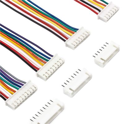 【YF】 10Sets 2/3/4/5/6/7/8/9/10 Pin Pitch Male Female Plug Socket JST XH2.54 XH 2.54mm 15cm Wire Length 24AWG Cable Connector