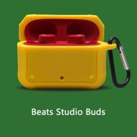 Protective Case Portable Bluetooth-compatible Earphone Soft Silicone Cover with Key Ring for Beat-Studio Bud