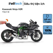Mô hình xe Moto Kawasaki Ninja H2R tỉ lệ 1 12 chất liệu hợp kim chất đến