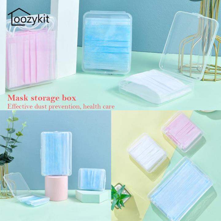 Loozykit Puff Box Wash Case Plastic Empty Cases Facial Mask Storage