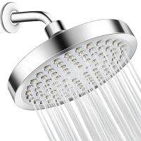 Shower Head, High Pressure Rain Luxury Modern Chrome Shower Heads -Adjustable Angles, Anti-Clogging Silicone Nozzles