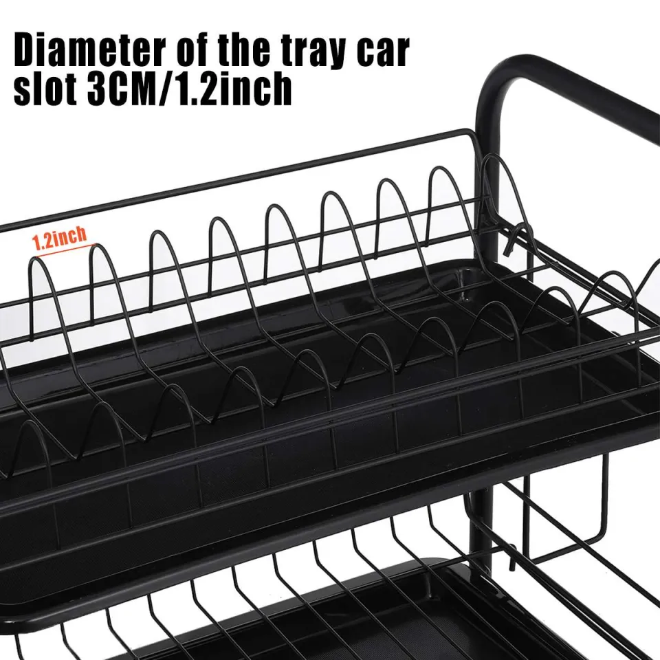 23 Tiers Dish Drying Rack Kitchen Washing Holder Basket Plated Iron Kitchen  Knife Sink Dish Drainer Drying Rack Organizer Shelf T6459364 From Yksc,  $62.32