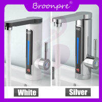 BROONPRE นำไฟฟ้าทันทีน้ำร้อน3300วัตต์ที่วางเดี่ยวหมุนได้ก๊อกน้ำทำความร้อนก๊อกอ่างล้างจานครัวอุปกรณ์ครัวปรับปรุงบ้าน