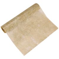 Table Runner Metallic Fiber Non-Woven Fabric for Wedding Party Table Decoration Gift Floral Wrapping,30cmx10M