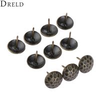 DRELD 10pcs Upholstery Nail Tachas Furniture Fittings Jewelry Box Sofa Decorative Furniture Nails Tacks Stud Pushpin 19x20mm