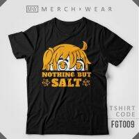 เสื้ เสื้อยืดแขนสั้น คอกลม ทรงหลวม ขนาดใหญ่ ลาย Fate Grand Order Nothing But Salt Series คุณภาพสูง สไตล์สตรีท สําหรับผู้  XMR2