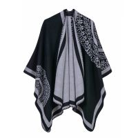 [A Flexible] ผ้าพันคอแคชเมียร์ LuxuryPonchos2022ผู้หญิงผ้าคลุมไหล่อบอุ่น AndPashmina เสื้อคลุมหนาผ้าห่ม F Emme ผ้าพันคอ