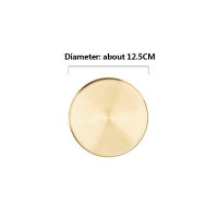 Kitchen Stainless Steel Storage Tray Space Saving Organizer Jewelry Display Plate Round Shape Multifunctional Bathroom Gold