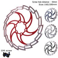 Freio Hidraulico Bantalan Rem Cakram 160Mm/180Mm DH MTB Rem Sepeda Jalan Rotor Rem Enam Kuku Bantalan Sepeda Bagian Sepeda