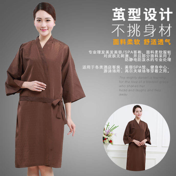 Customer service hairdressing guest robe haircut kimono hair salon high