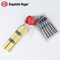 Anti-Theft Gate Door 110 115 120 125 130MM Double Wheel Fork Lock Core Safety ss Double Spring Super AB Door Cylinder