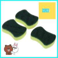 ฟองน้ำพร้อมใยขัด SCOTH-BRITE ANTIBACTERIAL 10x5นิ้ว 2แถม1 สีเขียวSCOURER SPONGE SCOTH-BRITE ANTIBACTERIAL 10x5" 3 PCS GREEN **ทักแชทได้ค่ะ ยินดีบริการ**