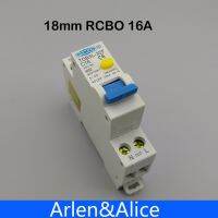 16a Rcbo 18มม. 1pn 6ka กระแสไฟที่ตกค้างตัวตัดวงจรโดยอัตโนมัติ Differential พร้อมการป้องกันการรั่วไหลของกระแสเกิน