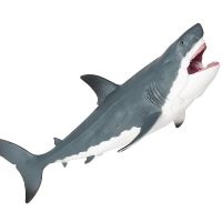 :{“》 {การจำลองโมเดลสัตว์พลาสติก Megalodon แข็งโลกทะเลฉลามขาวนักฆ่าโมเดลปลาวาฬของเล่น