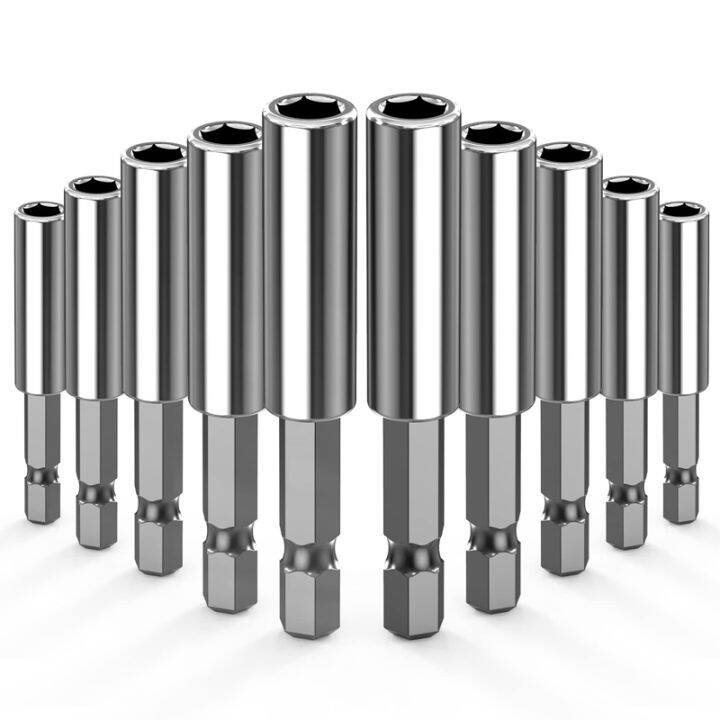 Bit Holder,10 Pack 1/4inch Hex Bit Holder for Power Drills and