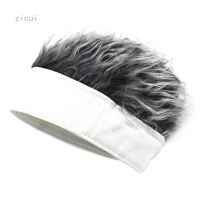 Zicui Wig Hat European And American Retro Street Spoof Innocent Rogue Hat Flat Head Brother Style Cap