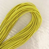 ﹉❅ 2mm Light yellow high elasticity round elastic bandage round elastic rope rubber band elastic line DIY sewing accessories 5-20 m