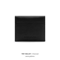 Sweet Palettes กระเป๋าหนังแท้ Tiny Wallet Charcoal