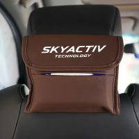 ▪ Leather Car Sun Visor Car Rear Seat Tissue Box Storage For mazda 3 bk 6 gg gh gj cx3 cx5 cx30 cx7 cx8 cx9 mx5 rx8 skyactive Car