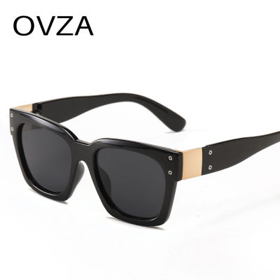 OVZA แว่นกันแดดทรงสี่เหลี่ยมขนาดใหญ่แฟชั่นของผู้ชาย2022,แว่นกันแดดแนวพังก์ S5055