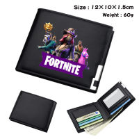 Fortnites ชายหญิงหนังสั้นกระเป๋าสตางค์นักเรียนรอบเกม PU ครึ่งพับใหม่พิมพ์บัตรการ์ตูนผู้ถือเหรียญกระเป๋าเด็กกระเป๋าแฟชั่นบุคลิกภาพ