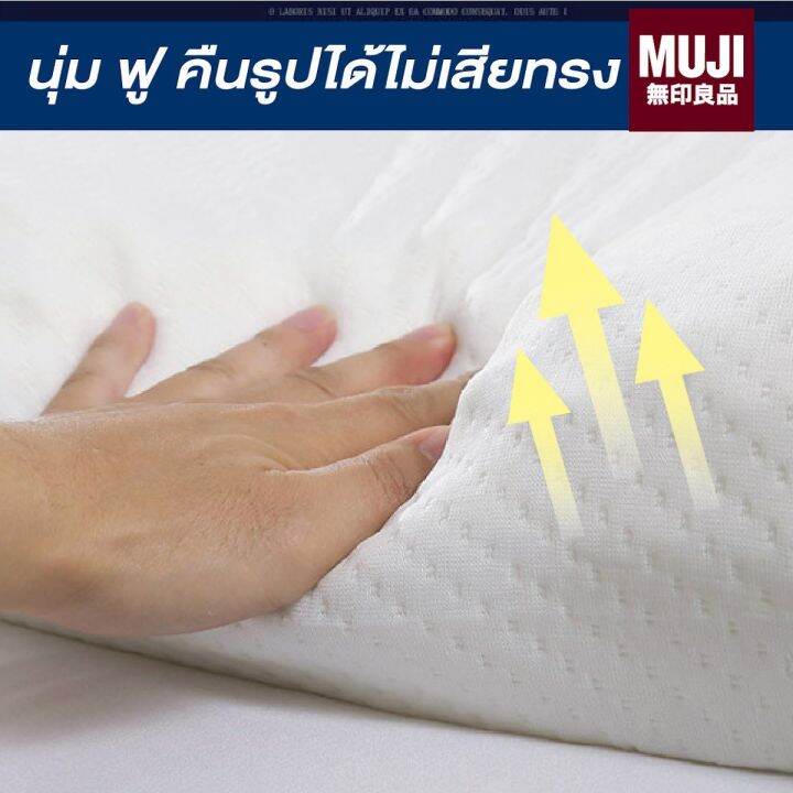 หมอนmuji-หมอนเมมโมรี่โฟม-หมอนลดอาการกรน-หมอนสุขภาพ-แก้ปวดคอ-memory-foam-pillow-for-healthy-sleep