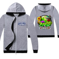 พืชVs. Zombiesเด็กซิปเสื้อแขนยาวHooded Coatเสื้อกันหนาวพิมพ์ลายการ์ตูนเด็กซิปแจ็คเก็ตC1731เสื้อผ้าเด็กใส่ลำลองสำหรับฤดูใบไม้ร่วงฤดูหนาวหลวมเสื้อคาร์ดิแกนกีฬา