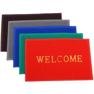 พรมเช็ดเท้า welcome พรมดักฝุ่น/กันลื่น Door Mat พรมเช็ดเท้ากันลื่น พรมเช็ดเท้าห้องน้ำ พรมเช็ดเท้าห้องครัว พรมปูรถยนต์ ขนาด40×60cm. 50×70cm. พรมตกแต่งบ้าน พรมเช็ดเท้ากันลื่นอย่างดี Rectangular Door Mat พร้อมส่ง