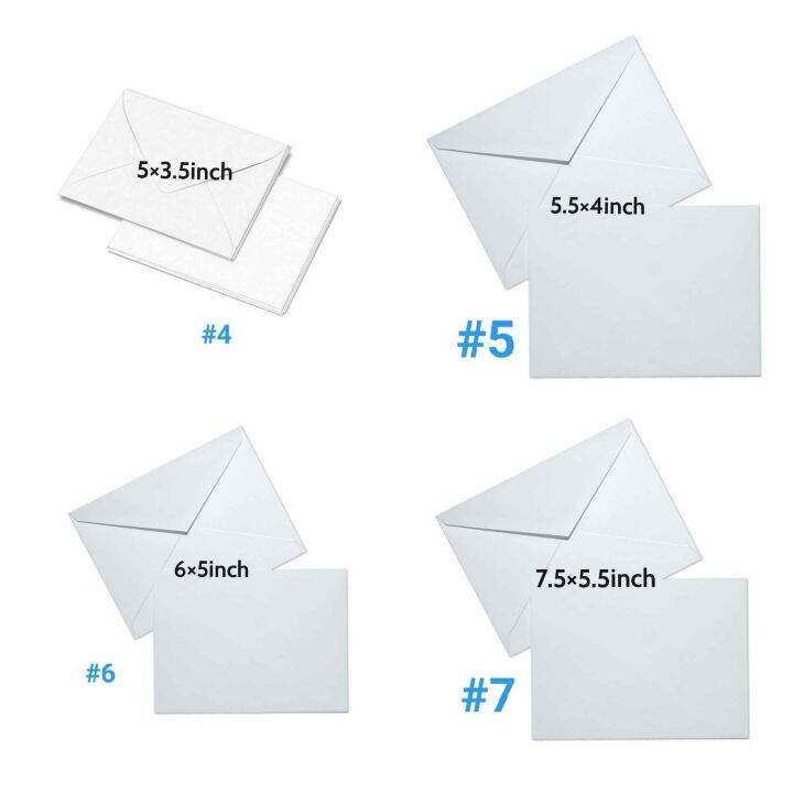 25pcs Baronial White Envelope (#4, #5, #6, #7) | Lazada PH