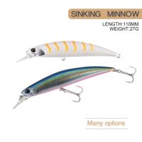 【CW】 11cm 27g Fishing Wobbler Cast Sinking Jerkbait Swimbait Artificial Hard Bait Fake Trout Bass