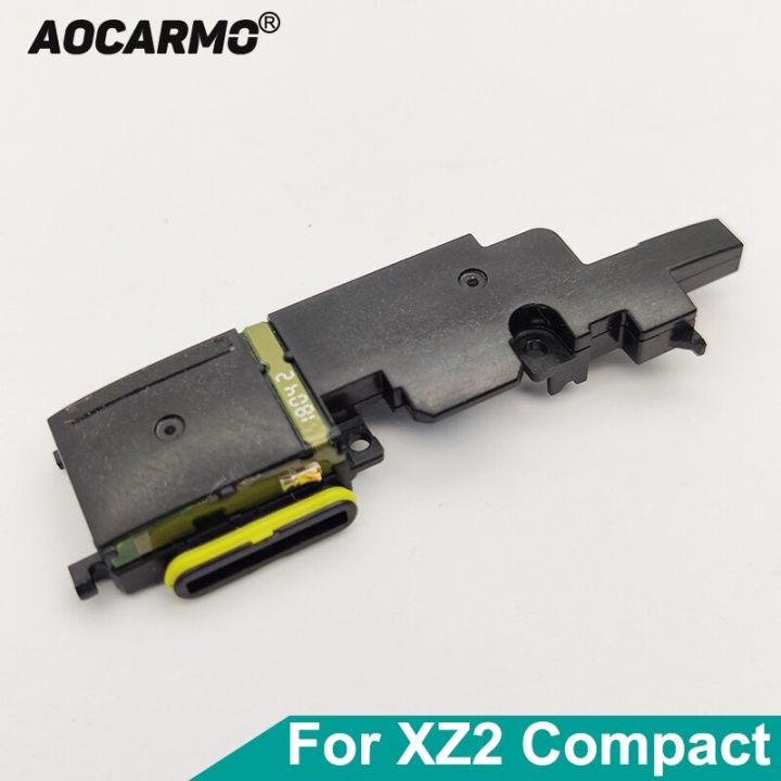 aocarmo-ชุดสายไฟอ่อนสำหรับลำโพงลำโพงกริ่งด้านล่างสำหรับ-sony-xperia-xz2-compact-xz2c-h8314-h8324-so-05