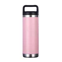 18oz water bottle car mug simple stainless steel vacuum flask carrying ring portable car space pot hand sanitzer bottle holder