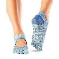 ถุงเท้าโยคะ ถุงเท้าพิลาทิส ยี่ห้อ Toesox - Bellarina Full Toe แบบปิดนิ้ว PEACOCK