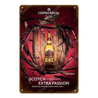 Vintage Beer Poster Chivas Regal Metal Tin Signs Classic Drinks Whiskey Decorative Plaque Wall Sticker Pub Bar Club Home Decorสัญญาณดีบุกโบราณ