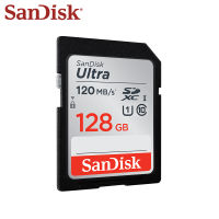 100 Original SanDisk SD Card 128GB 64GB 32GB สูงสุด120เมกะไบต์วินาทีอ่านความเร็วการ์ดหน่วยความจำ Sdxcsdhc C10 U1 Flash SD Card สำหรับกล้อง