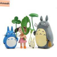 AMEAH ของขวัญมิยาซากิอนิเมะตุ๊กตาของเล่นฟิกเกอร์ของเล่นตุ๊กตาประดับสตูดิโอ Ghibli รูปแกะสลักเพื่อนบ้านของฉันโมเดล Hayao ของเล่น Totoros แมว