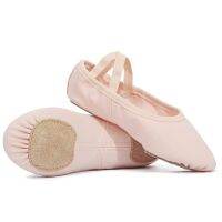 【Love ballet】 USHINE ผู้หญิง39; S ยืดผ้าใบ Ballerinas รองเท้าเต้นรำมืออาชีพสำหรับสาวๆ Slit รองเท้านุ่มผ้ายืด Ballerinas