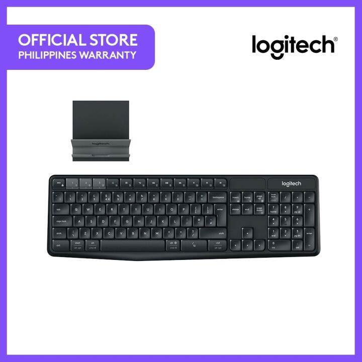 Logitech K375s MultiDevice Wireless Keyboard And Stand Combo Black