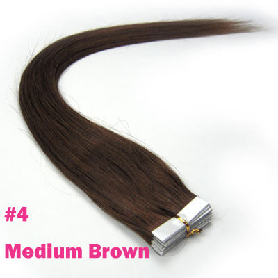 ZZHAIR 30g-70g 14" 16" 18" 20" 22" 24" Machine Made Remy Tape Hair 100 Human Hair Extensions 20pcspack Tape In Hair Skin Weft