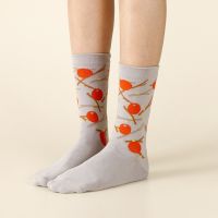 [WARMGREY TAIL] RED FRUIT-GREY SOCKS 230 - 280mm (free size)