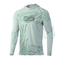 【YF】 PELAGIC Fishing Hooded Mens Long Sleve T-shirt Hoodies Outdoor Clothing UPF 50 Sun Protection Performance Shirts