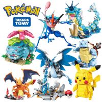 2022 NEW Pokemon Center Pikachu Kids Toys Educational Toys Pokemon Friends Anime Model Kids Toys For Children Gift Sets Blocks