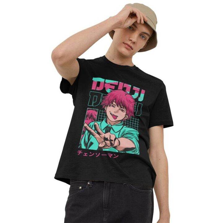 funny-chainsaw-man-t-เสื้อผู้ชาย100-cotton-tee-tops-anime-manga-aki-hayakawa-denji-tshirt-แขนสั้นความแปลกใหม่เสื้อยืดs-5xl