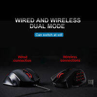 2022ผลกระทบยอด M913 RGB USB 2.4กรัมเมาส์ไร้สายเกม16000จุดต่อนิ้ว16ปุ่มโปรแกรมการยศาสตร์สำหรับผู้เล่นเมาส์พีซี