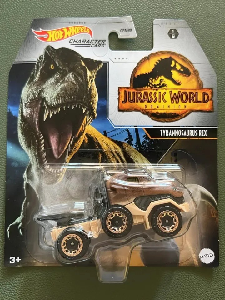 Hot Wheels Jurassic World Character Car Giant Dino， Toy Vehicle