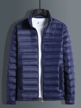 Men ultra light on sale down hooded coat