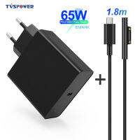 65W PD Type-C Charger Supply Power Adapter 15V 12V 2.58A สำหรับ Surface Pro 345 Go 2017 1631 1724แท็บเล็ตสายชาร์จ