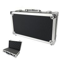 Aluminum Alloy Tool Box Lining Instrument Box Portable Storage Case Suitcase Toolbox 300x170x80mm with Sponge File Box