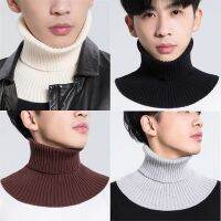 【HOT】❡ Men Fake Collar Scarf for Knitted Elastic False Warm Windproof Detachable Wrap