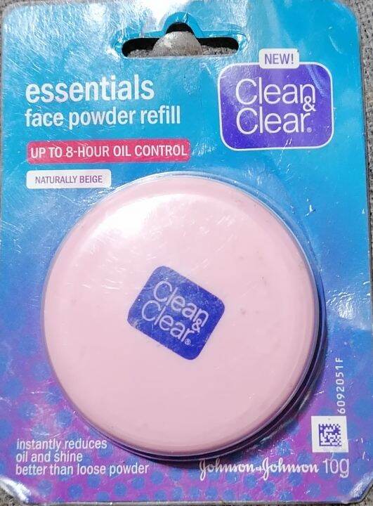 Clean & Clear Face Powder Refill 10g Naturally Beige, Market Return
